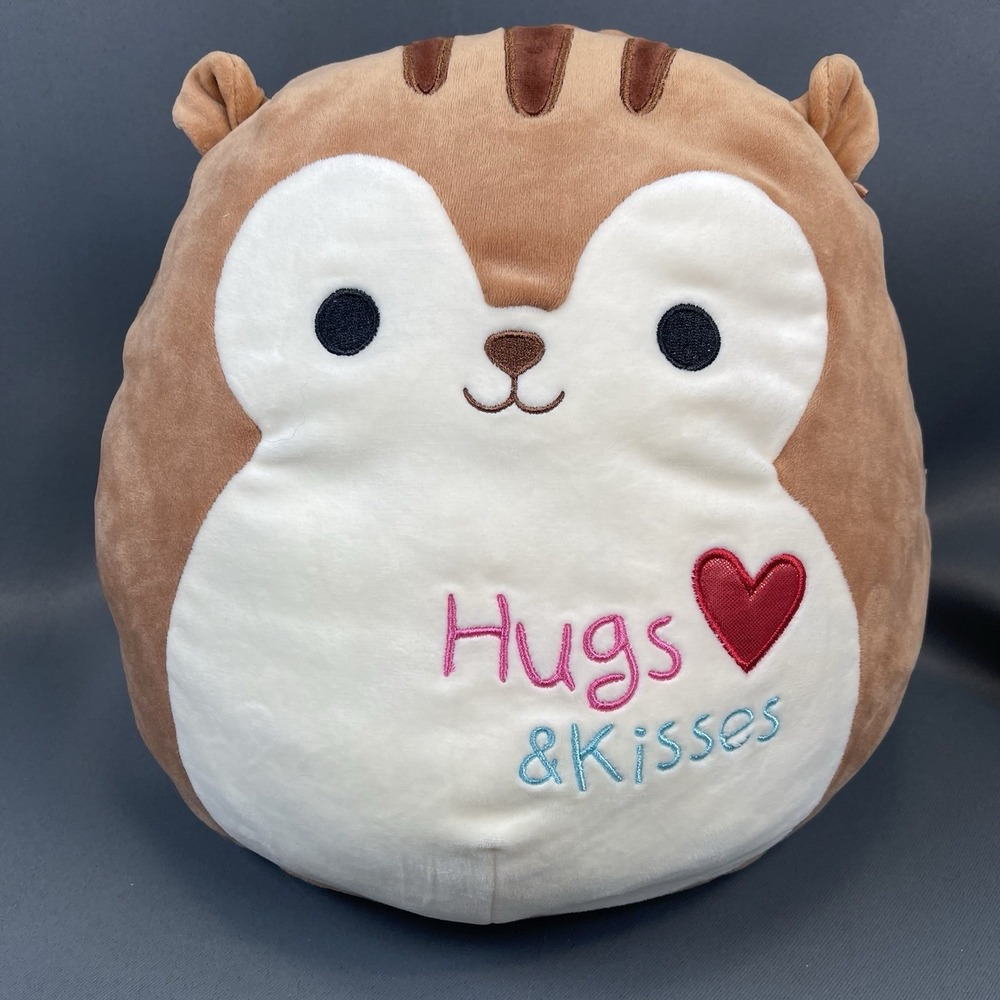 SQUISHMALLOW Nic Valentine Squad Squirrel Plush 12" Hugs & Kisses Kelly Toy 2018 - Picture 2 of 13